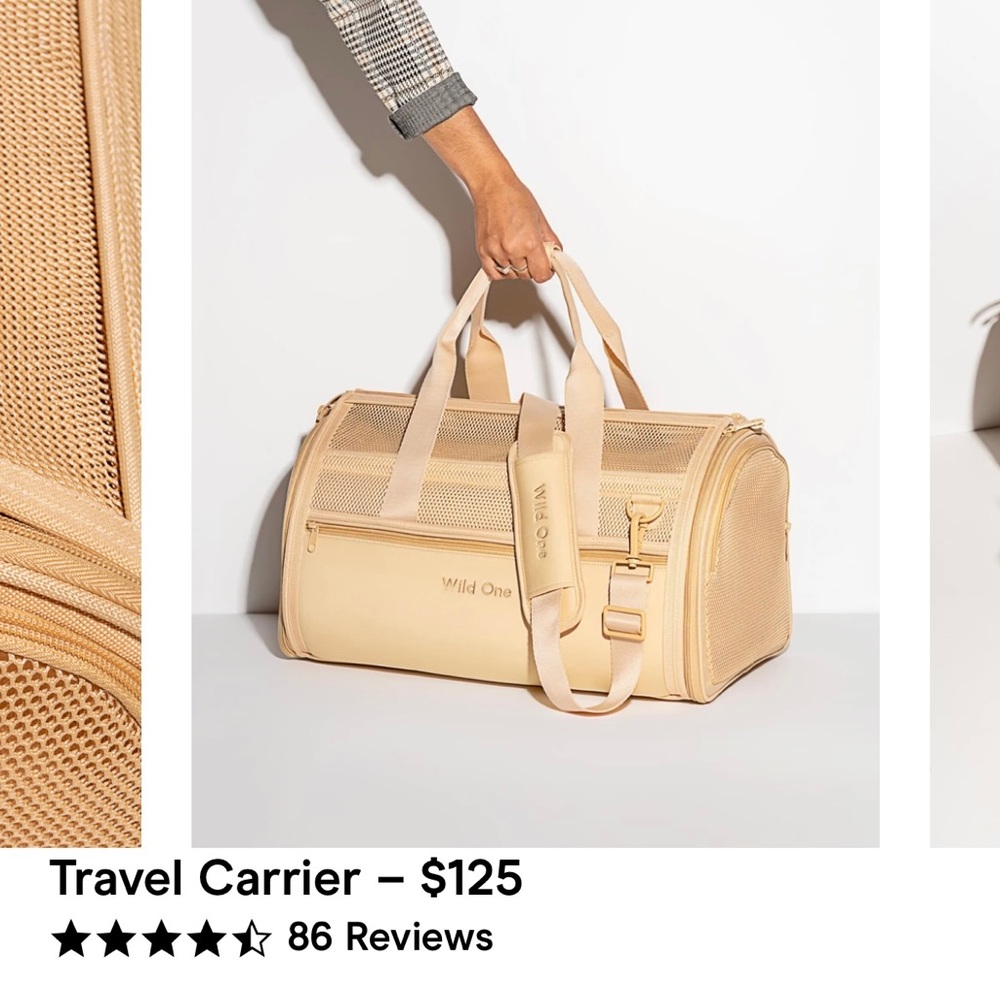 WILD ONE BRAND SUPER CUTE TRAVEL CARRIER FOR 🐶🐱